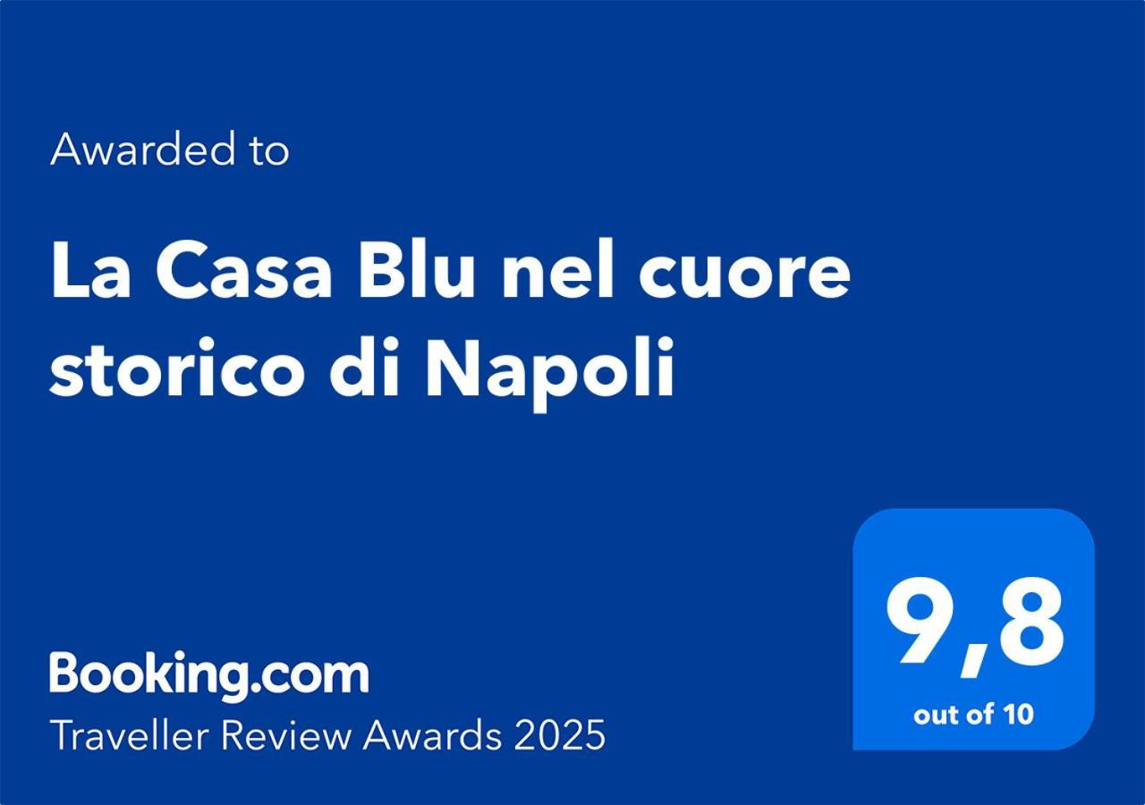 La Casa Blu Nel Cuore Storico Di Napoli Kültér fotó